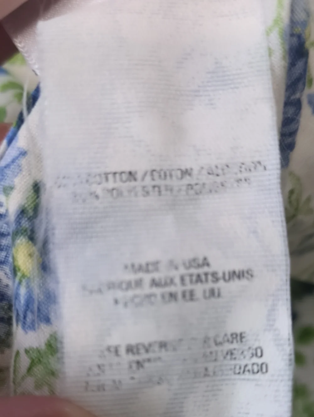 Laura Ashley Blue and Green Floral Pillow Shams